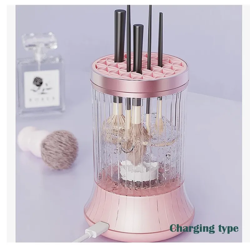 USB Plug Portable Electric Makeup Brush Cleaner Rechargeable Makeup Brushes Cleaning Tool Awtomatikong Makeup Brush Cleaning