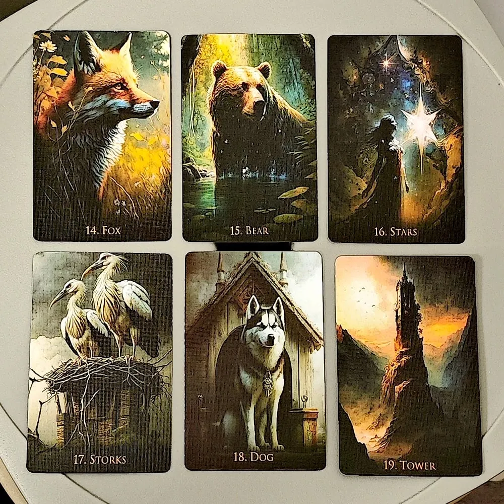 9*6cm Weird World Lenormand Deck 36 Pcs Fantasy Lenormand Cards — image 6