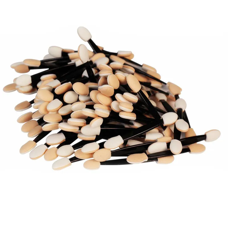30/50pcs Double Sided Eyeshadow Applicators In Bulk Sponge Eye Shadow Brushes Disposable Mini Makeup Brushes Nail Powder Brushes