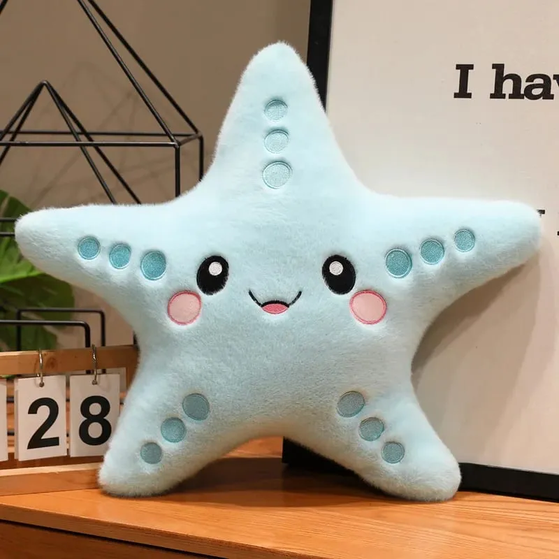 12/43cm Starfish Star Plush Pillow Stuffed Smiling Ocean Animal Colorful Cushion Sofa Chair Decor Present — image 15