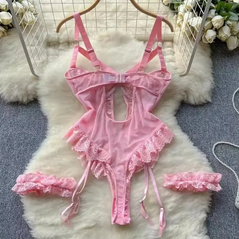 Erotic Underwear Bras Sets for Women Lace Garter Lingerie Intimates 2026 Underwire Bra and Panty Thongs Hot Sexy Underwear Set — image 2