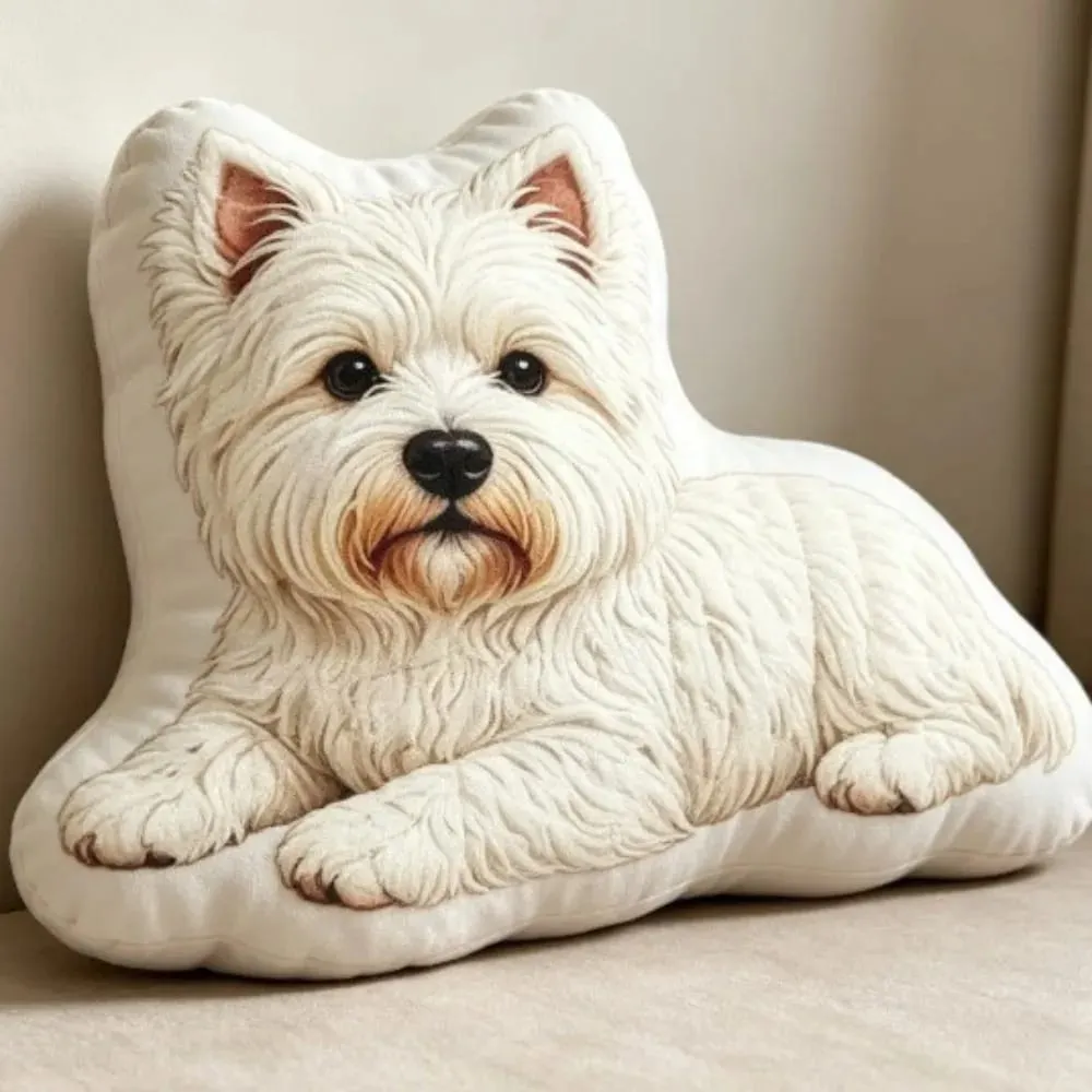 Dog Shaped Pillow Animal Throw Pillow Soft Plush Fabric Decorative Animal Pillow Shiba Dog Cushion Contoured Shape