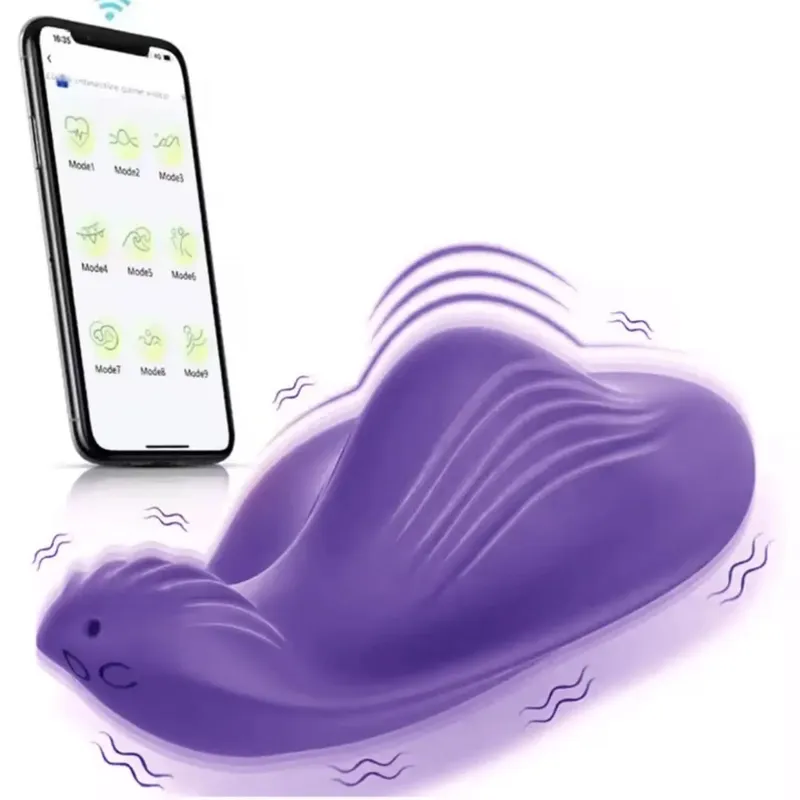 Wearable Bluetooth Panties Vibrator Vagina Clitoris Stimulator Massager APP Control Wearable Vibrating Egg Sex Toy for Adult