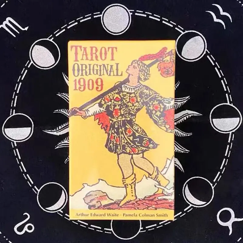 The Rider Waite Smith 1909 Tarot Cards Oracle Deck for Beginners English Spanish Classic Divination Edition Play Game