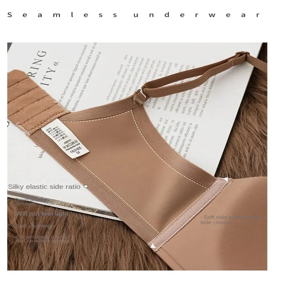 Soft Comfort Wireless Bra Breathable Fabric Elastic Material Push Up Bra Thin Cup Non-Wire Seamless Bra Lingerie Beauty