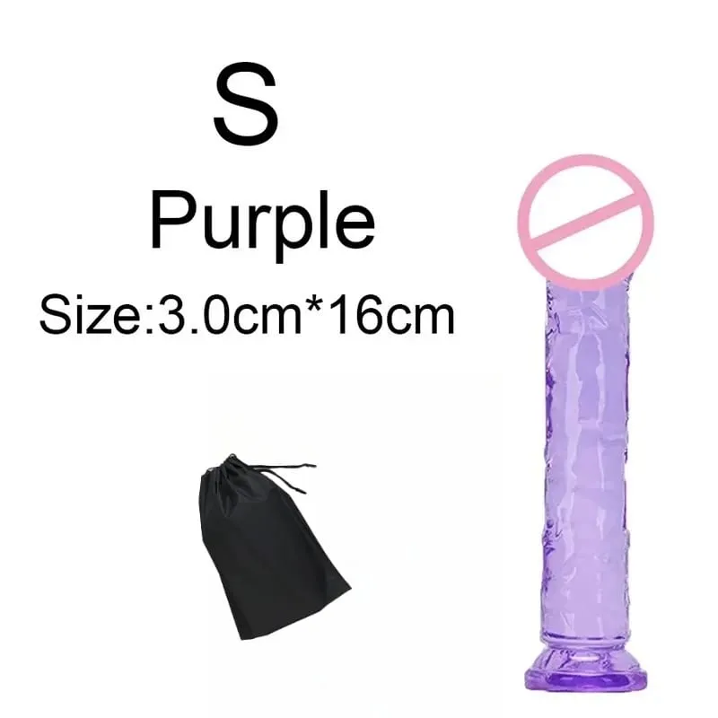 Super Cheap 6 Sizes Realistic Soft Jelly Dildo Butt Plug Anal Plugs Adult Sex Toy for Women and Men Vaginal and Anal Masturbator