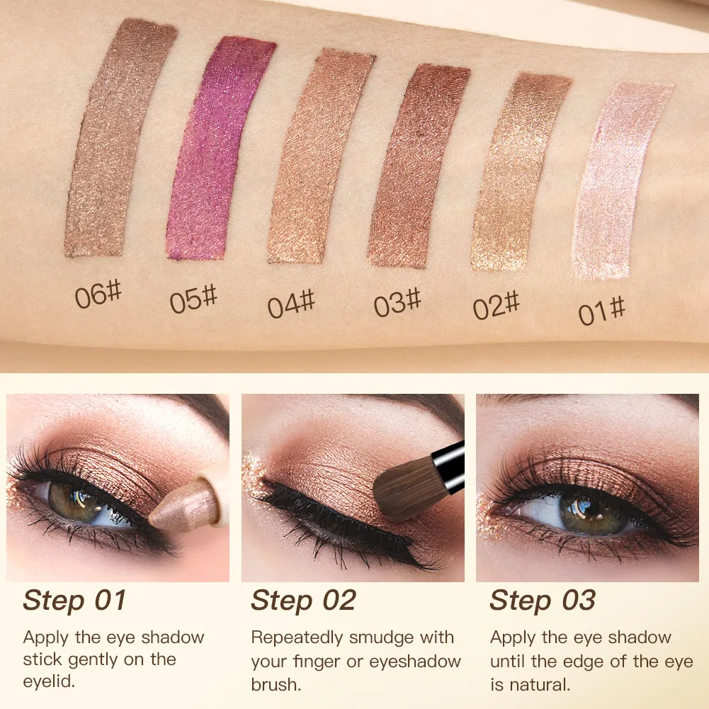 1Pc Shiny Champagne Eyeliner Pencil Glitter Eye Shadow Lying Silkworm Pen Waterproof Beauty Cosmetics Women Makeup