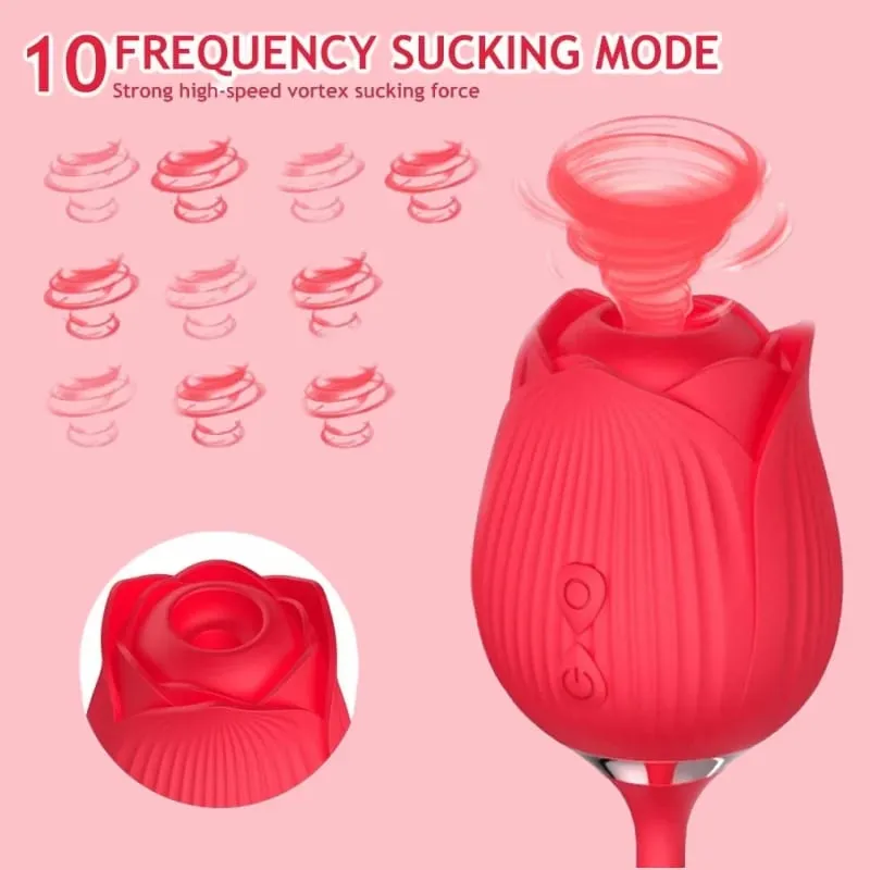 G-Spot Clitoral Sucking Vibrator Nipple Stimulator 10 Modes Rechargeable Waterproof Sex Toy for Women Couples