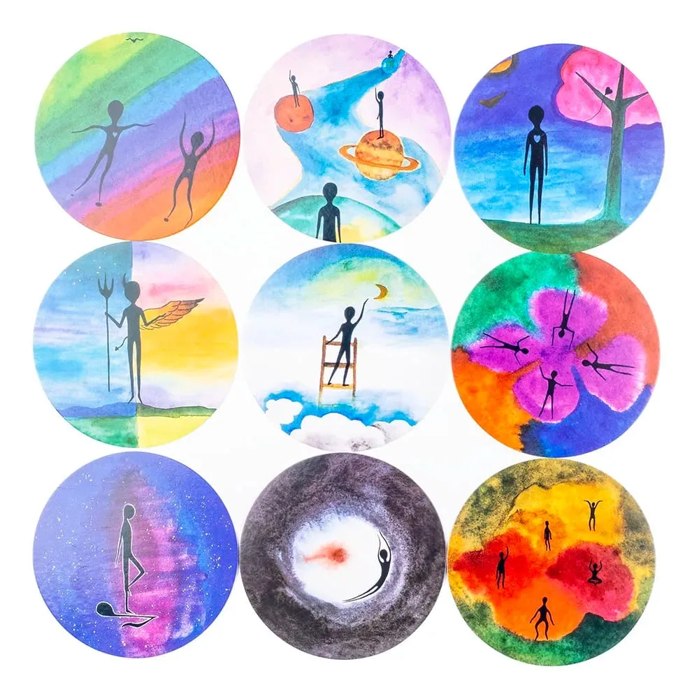98 Cards Deck Psychology 8.4x8.4CM Tarot Leisure Entertainment Game Family Gathering Divination Deck Board Playing Game