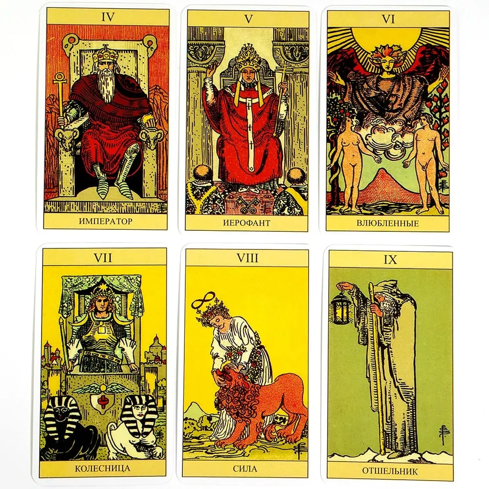 Tarot Cards Rider Waite Tarot Board Game Divination Cards Oracle Russian Spanish English Version for Beginners Party Game Toy