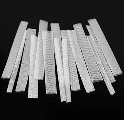 * * Wholesale 15pcs 1Pack White Make Up Cosmetic Brushes Guard Mesh Protectors Cover