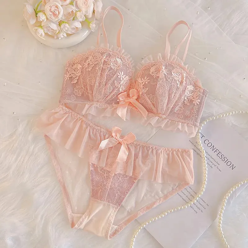 Push Up Bra Wireless for Small Breasts Anti Sagging Lace Bralette Women's Non Padded Lingerie To Enhance & Lift Comfort Bras
