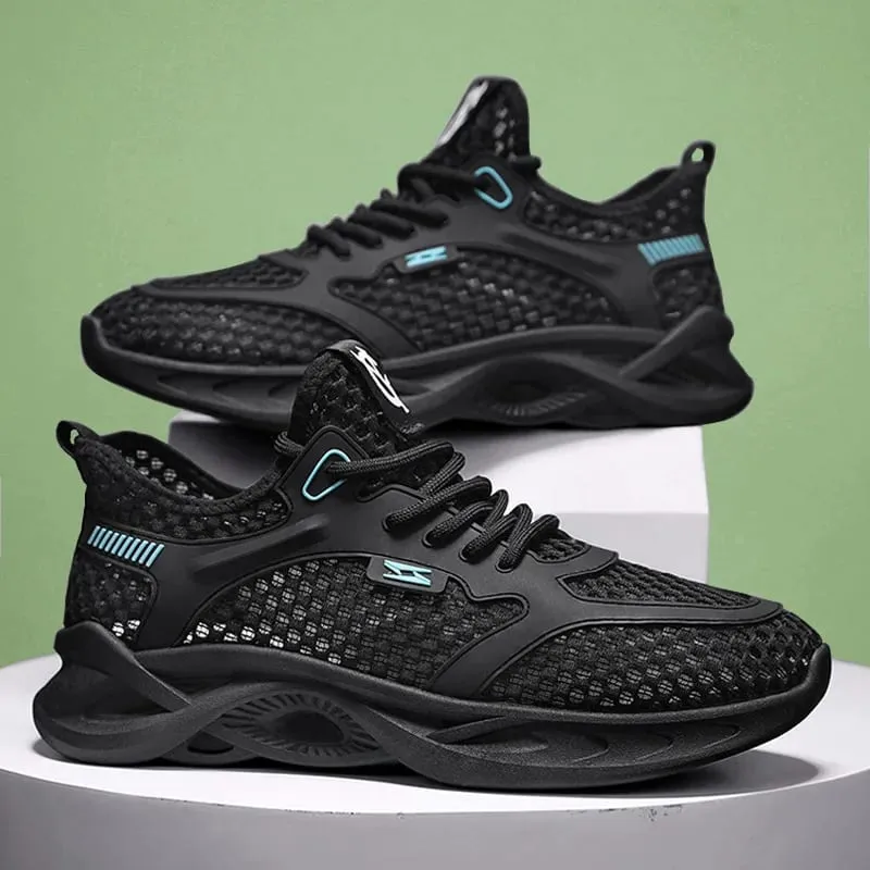 Casual Shoes for Men Versatile Comfortable Mesh Soft Sole Running ShoesHollow Out Outdoor Trendy Men's Sports Shoe