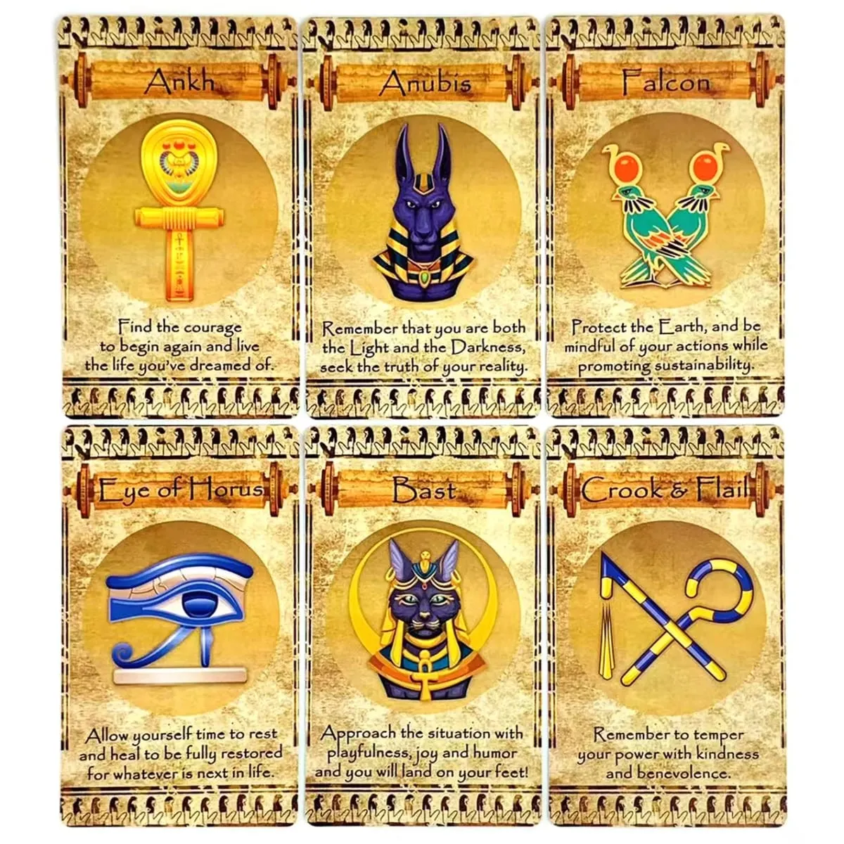 New Egyptian Oracle A 20 Cards Deck Classic Design For Beginners & Pros Ideal For Divination Meditation & Gifts — image 4