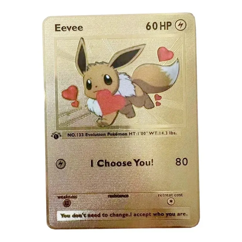 Pokemon Card Vmax Metal Pokémon Letters Pikachu Gx Mewtwo Charizard Vstar Anime Games Toys Golden Iron Playing Cards Kids Gifts — image 8