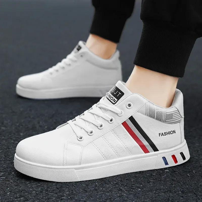 Fashion Men White Sneakers Shoes New Men's Shoes Vulcanized Shoes for Men Non-Slip Wear-resistant Sneakers Men Tenis Para Hombre
