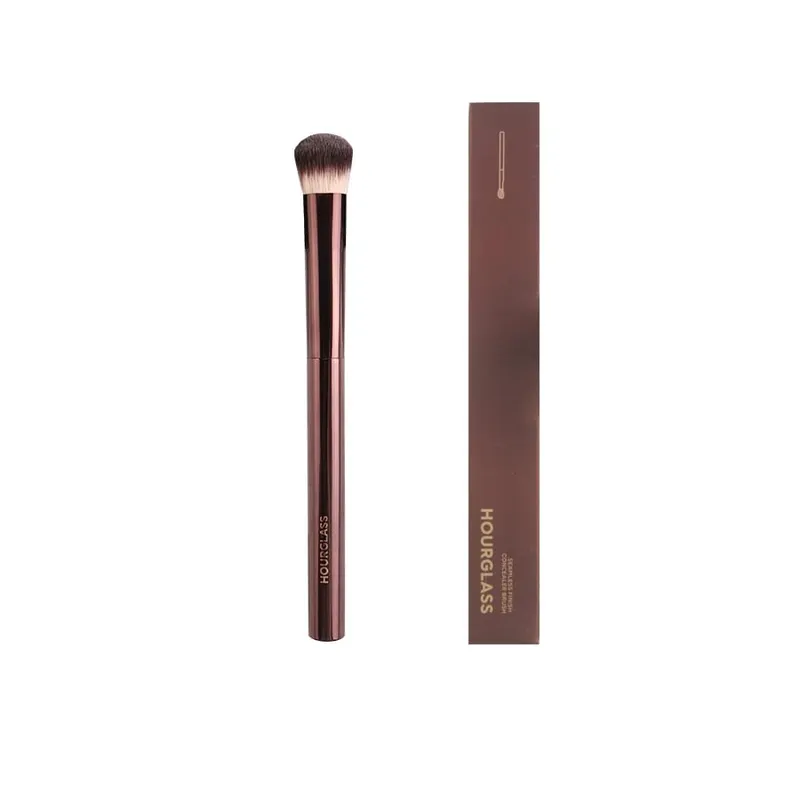 1pc Hourglass Powder Contour Makeup brushes Foundation Blusher Make up brush metal handle Concealer Bronzer high end with box