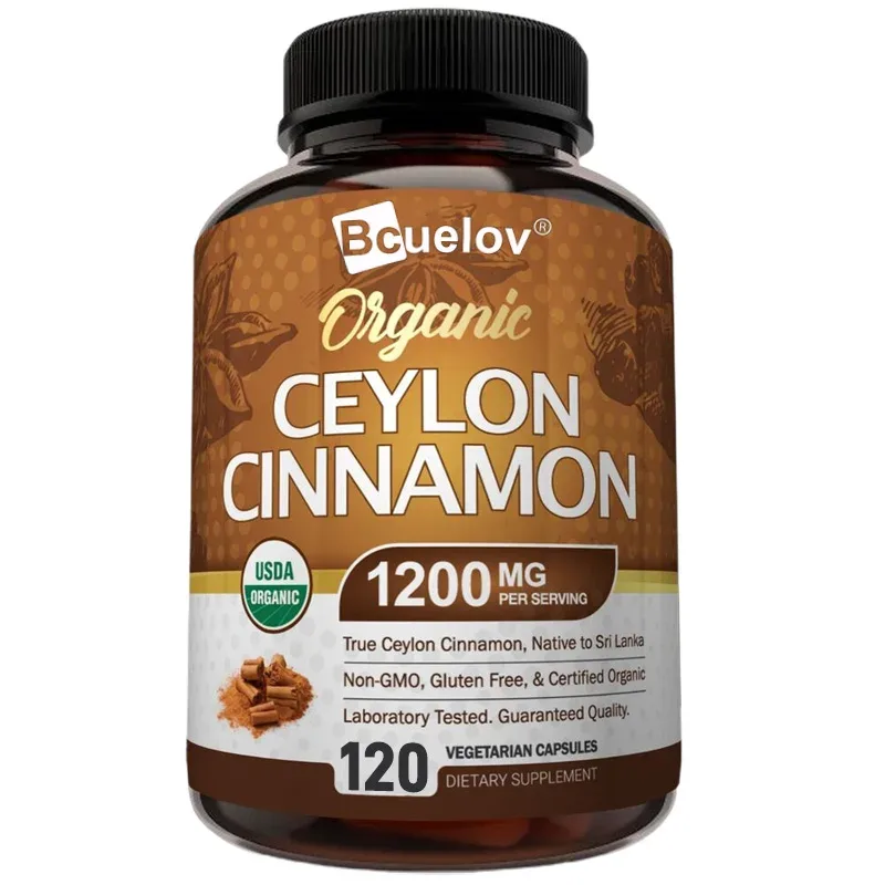 Ceylon Cinnamon 1200Mg Per Serving 120 Capsules - Healthy Blood Sugar Support Joint Support Antioxidant