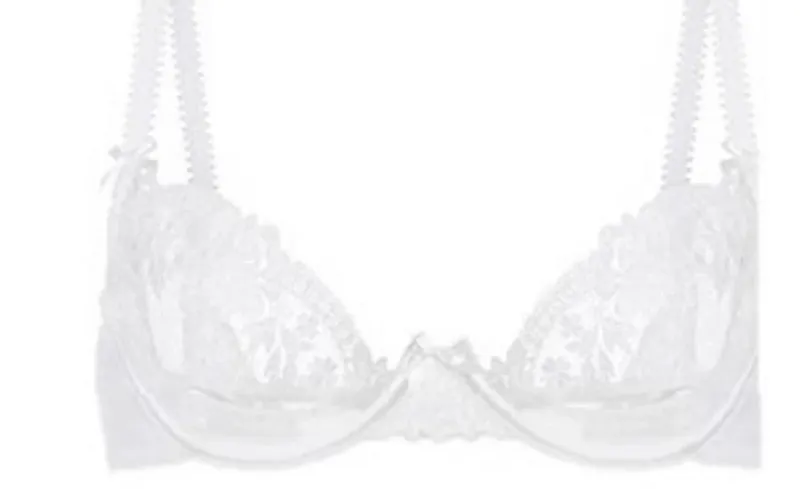 European Lace Bralette Modish Wire-Free Bra Set Cover Breathable Anti-Sag Thin Cup for Humid Weather & Modest Confidence