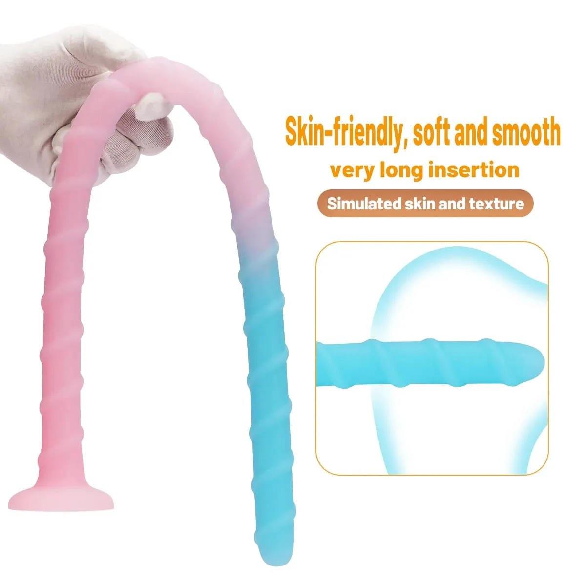 Three Sizes of Long Anal Plugs Special-shaped Octopus Tentacles Soft Adult Sex Toy Liquid Silicone Materials Prostate Stimulator