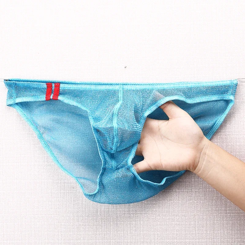 Panlalaking Underwear Brief na Ultra Manipis Low Rise Mesh Breathable Panty