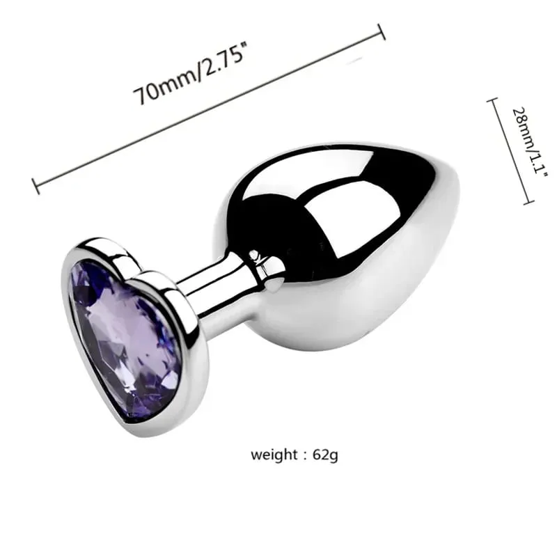 S/M/L Metal Anal Plug Butt Plug Sex Toy Butt Toy for Women Men Couples Gay Adult Game Masturbation Anal Diamond Sex Shop