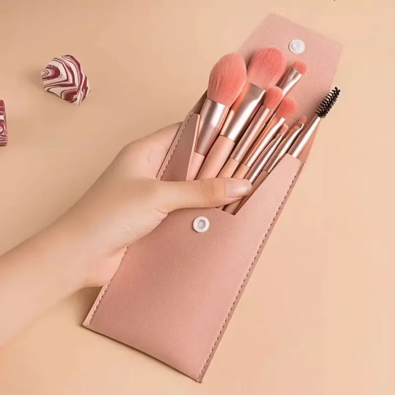 8Pcs Mini Soft Makeup Brushes Set Foundation Blush Powder Eye Shadow Highlighter Blending Make Up Cosmetic Brush Beauty Tool