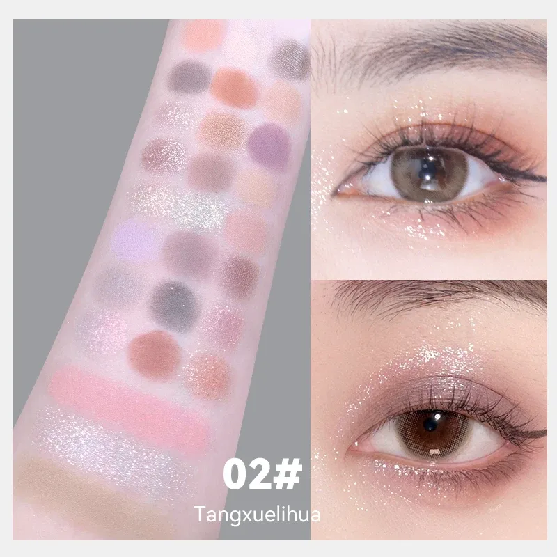 27-Shade Mult Eye Shadow Matte Pearlescent Glitter Large Plate Blush High-Gloss Multi-Functional Contouring New Style
