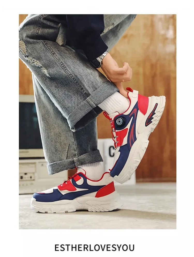 Autumn New Men's Versatile High-Top Trendy Thick-Soled Running Shoes Casual Fashion Sneakers Suitable for Outdoor Sports — image 7