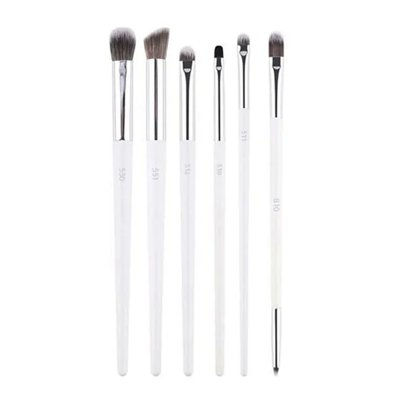 1 stk hvide pulver makeup børster 3D flydende foundation base make up børste Øjenskygge blanding Detail Face Eye Concealer Skønhedsværktøj
