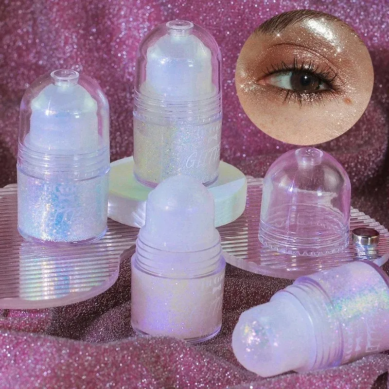 Sparkling Sequins Glitter Gel Face Body Eye Painting Shine Liquid White Silvery Pearl Gloss Eye Brighten Stage Makeup Decoration — image 4
