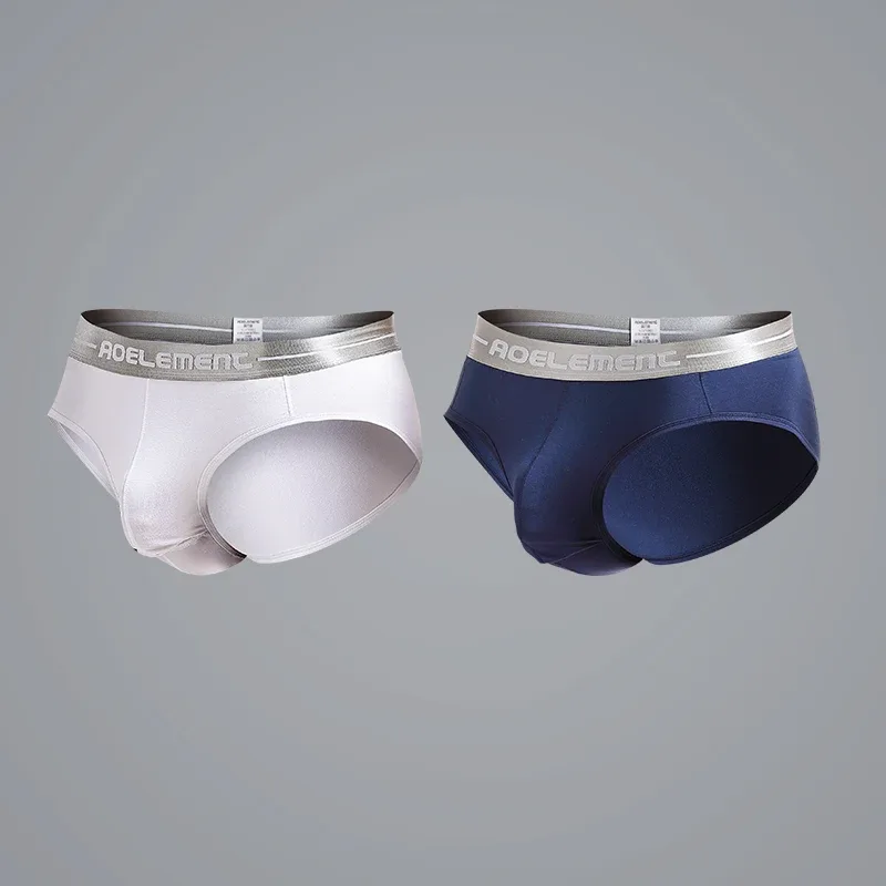 1pc Modal capsule lift U convex men's underwear bullet separate ice silk capsule pouch briefs