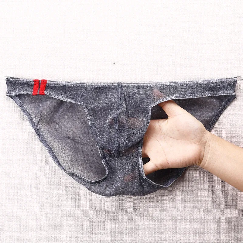Panlalaking Underwear Brief na Ultra Manipis Low Rise Mesh Breathable Panty