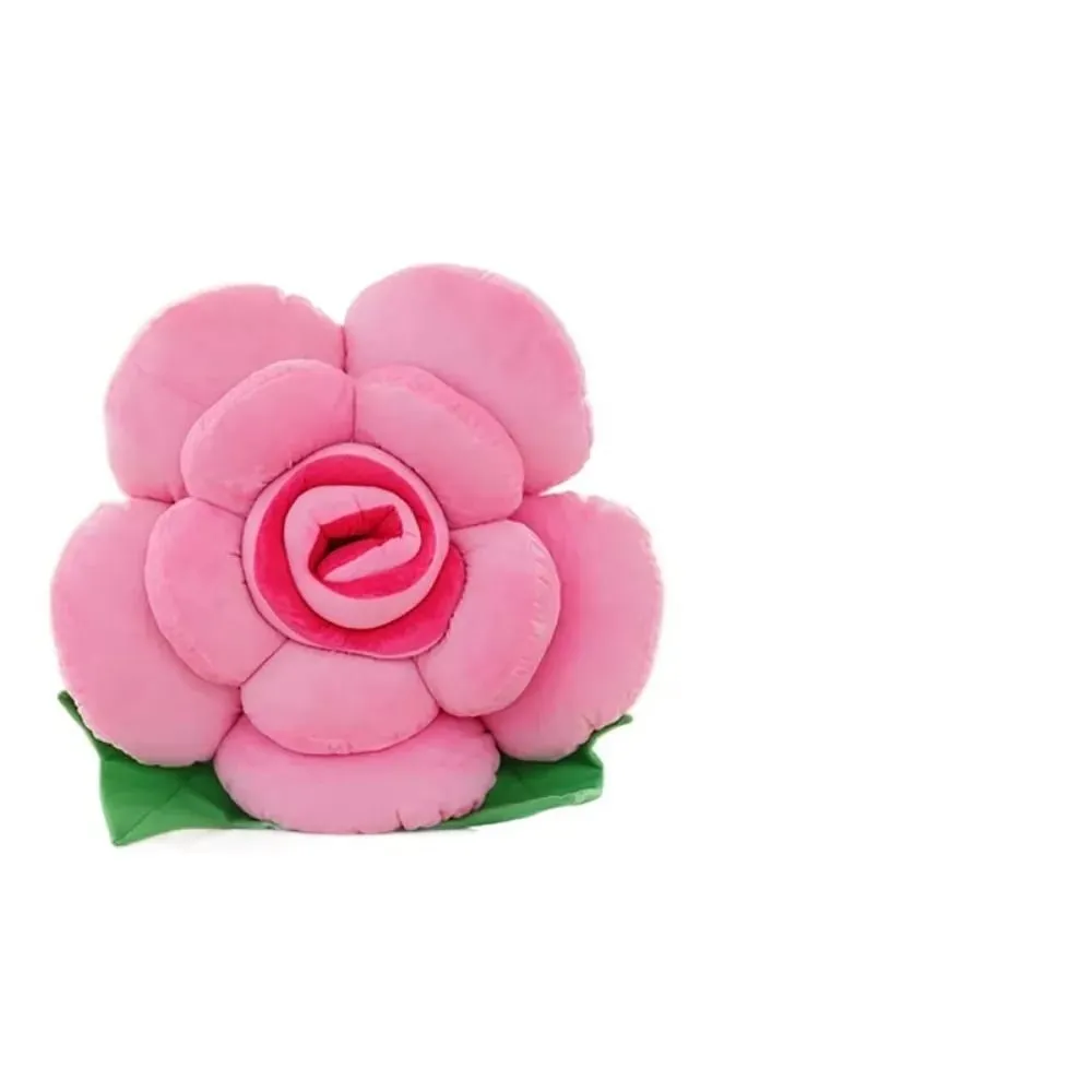 New Large Rose Shaped Pillow Simulated Plush Sofa Flower Cushion Colorful Car Interior Cushion Home Decor — image 11