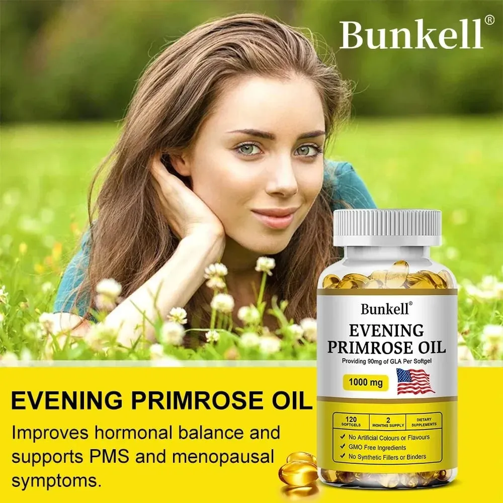 Evening Primrose Oil - Anti-oxidation Bone Strengthening Immunity Enhancement Endocrine Health Improvement