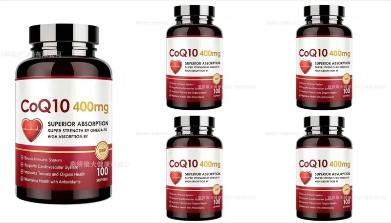 CoQ10 400mg Softgels with PQQ - High Absorption Coenzyme Q10 for Heart Health Energy & Immune Support Non-GMO Gluten Free 60ct
