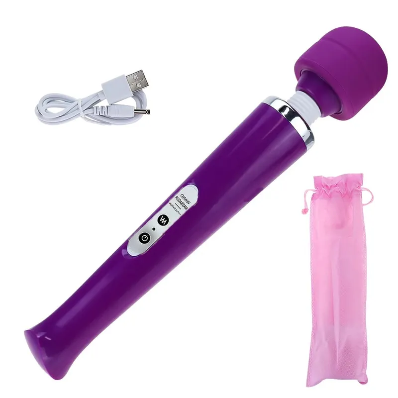 Erotic Toy 10 Speeds Big Size AV Rod Stick Vibrator Powerful Body Massager Sexy Sex Toys for Women Clit Stimulator Magic Wand