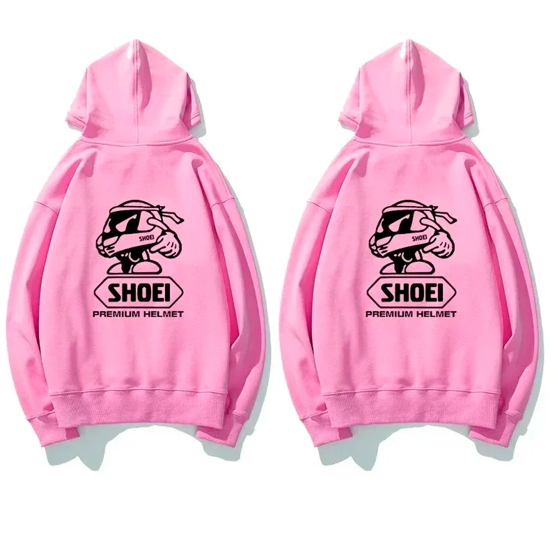 Motorcycle Helmet Theme Graphic Hoodie Unisex Front Back Double Print Biker Drawstring Hooded Sweatshirt Casual Pullover Top — image 5