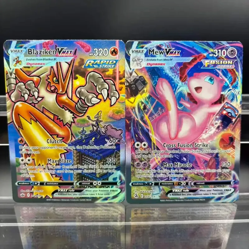 DIY Collection Cards Psyduck Salamence Crobat Mewtwo ex EN Self Made Single Card Classic Game Anime Card Gift Toy