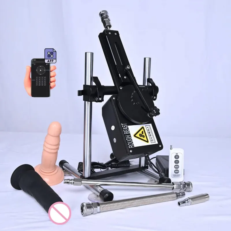 Rough Beast A5/A6 70W Sex Machine with APP Control Automatic Masturbation Dildo for Couples Women Men Adult Erotic Toys Sextoy