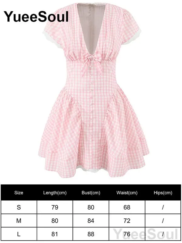 Pink Women's Dress Elegant Evening Birthday Party Female Dresses 2026 Summer New Sweet Cute Y2K Casual High Street Lolita Dress