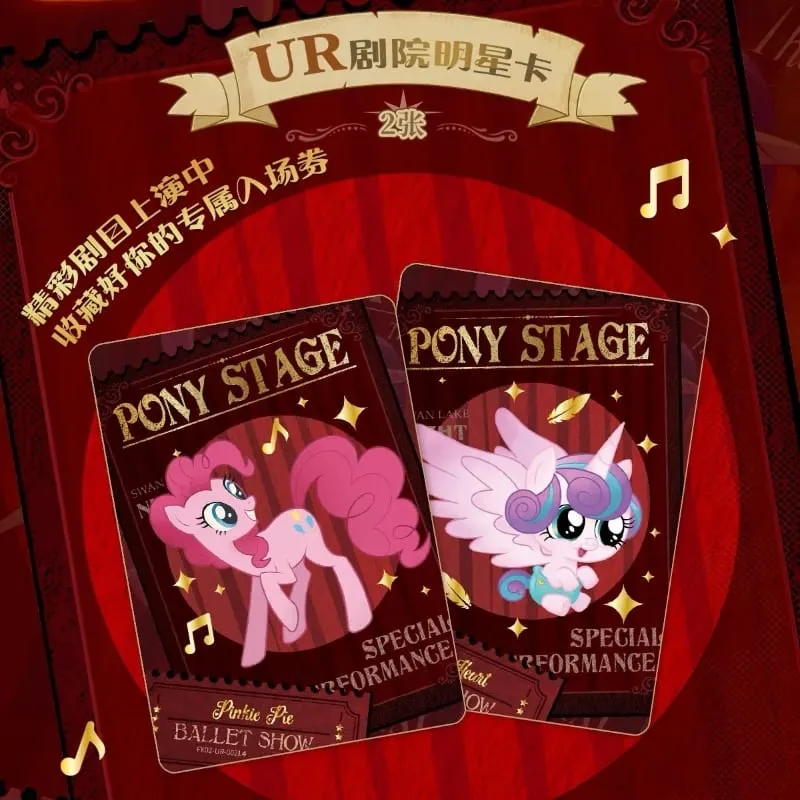 Genuine My Little Pony Card Friendship Forever Star Pack Gorgeous Gilded Princess Collectible Card Children's Holiday Gift