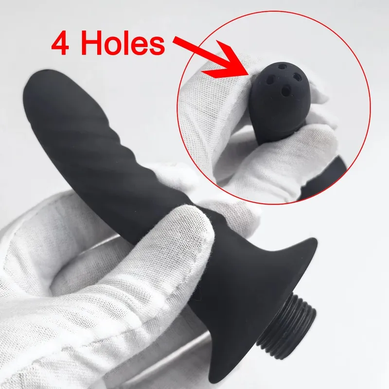 1 stk Silikone butt flush plug-in bruser lavement anal dilatatorer toiletrenser voksne sexlegetøj BDSM Bondage seksuel velvære