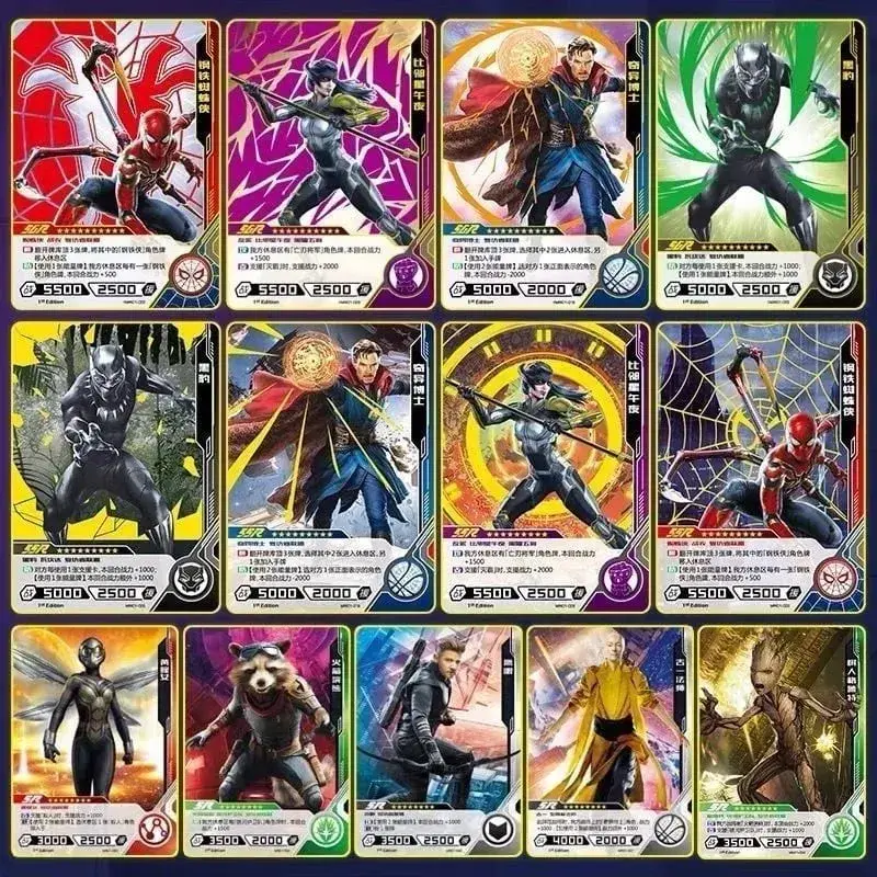 Tunay na        Card          Heroes Duel Card Competitive Version Iron Man Thor Captain CR America Collection Card Mga Laruan