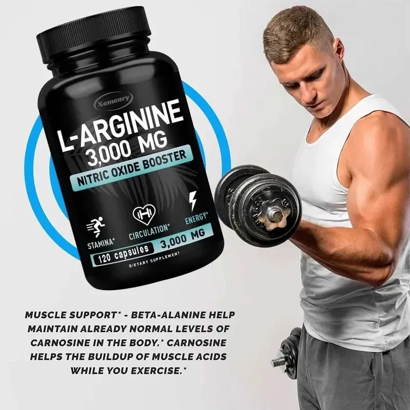 L-Arginina 3000mg - dla wsparcia energetycznego i wytrzymałościowego podczas ćwiczeń | Masa mięśniowa bez GMO — image 7