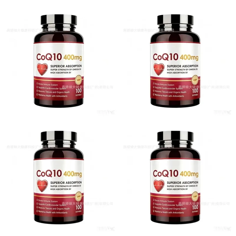 CoQ10 400mg Softgels with PQQ - High Absorption Coenzyme Q10 for Heart Health Energy & Immune Support Non-GMO Gluten Free 60ct