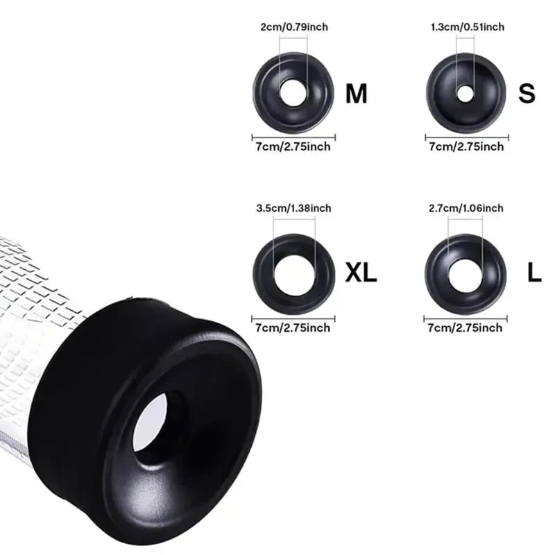 Ring Of Accessories For Penis Pump Black Ring Sleeve Penis Enlargement Vacuum Pump And Extender Replacement Part Sex Toy For Men