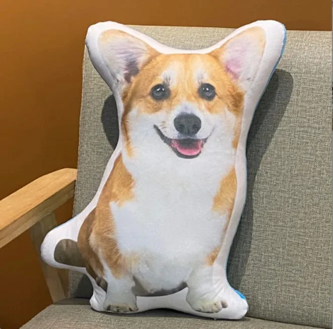 3D printed simulation dog pillow funny pet shaped pillow living room bedroom soft decoration personalized holiday gift