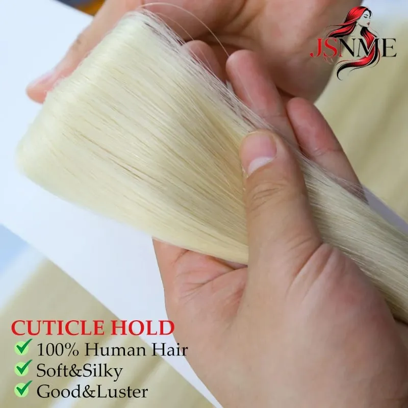 Tape In Human Hair Extensions 100% Really Hair Tape In Hair For Women Natural Brown Blonde Straight 613 For Salon