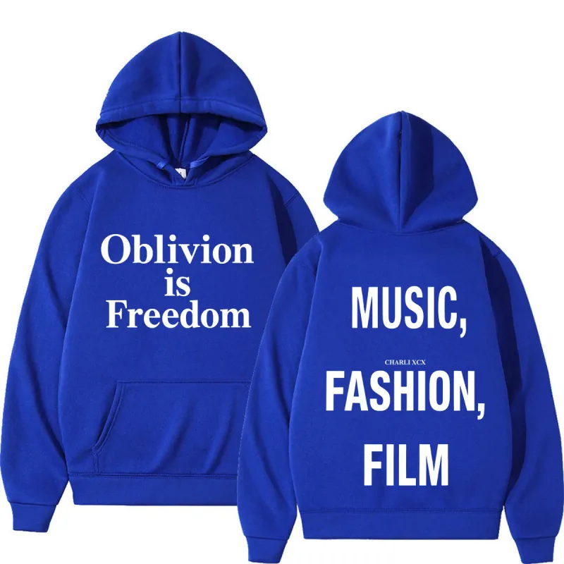 XCX Album Musik Mode Filmturné 2026 Tryck Luvtröja Män Kvinnor Mode Pullover Casual Hip-hop tröja Fanpresenter